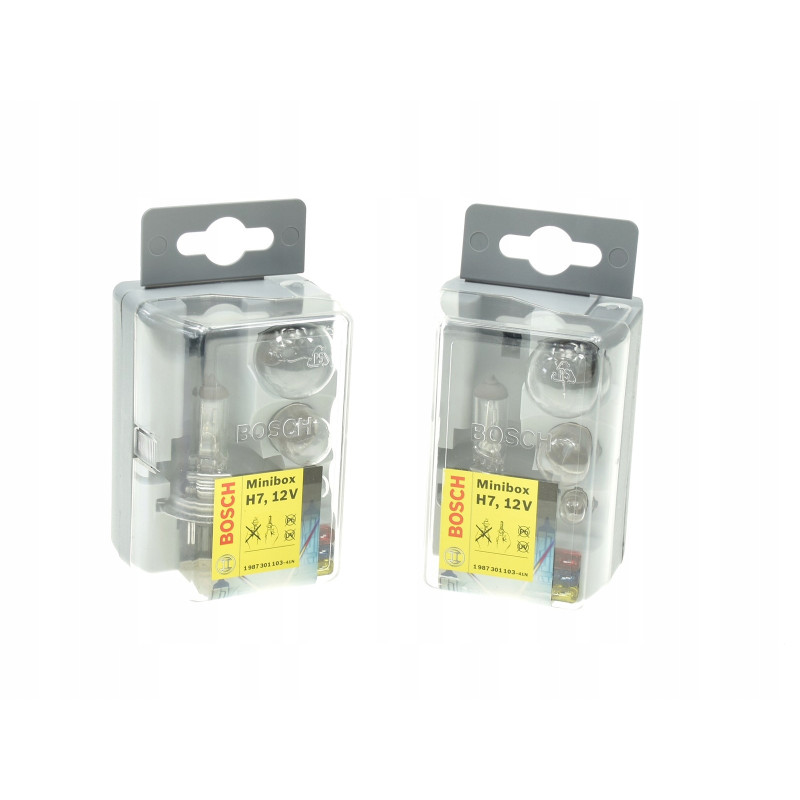 2X Zestaw żarówek MINIBOX H7 12V BOSCH 1987301103 NA PREZENT DO AUTA