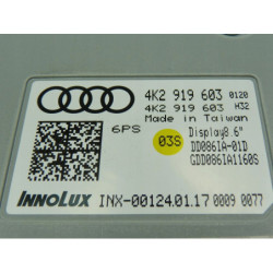 DISPLAY NAWIGACJA AUDI 4K2919603 INX-00124.01.17